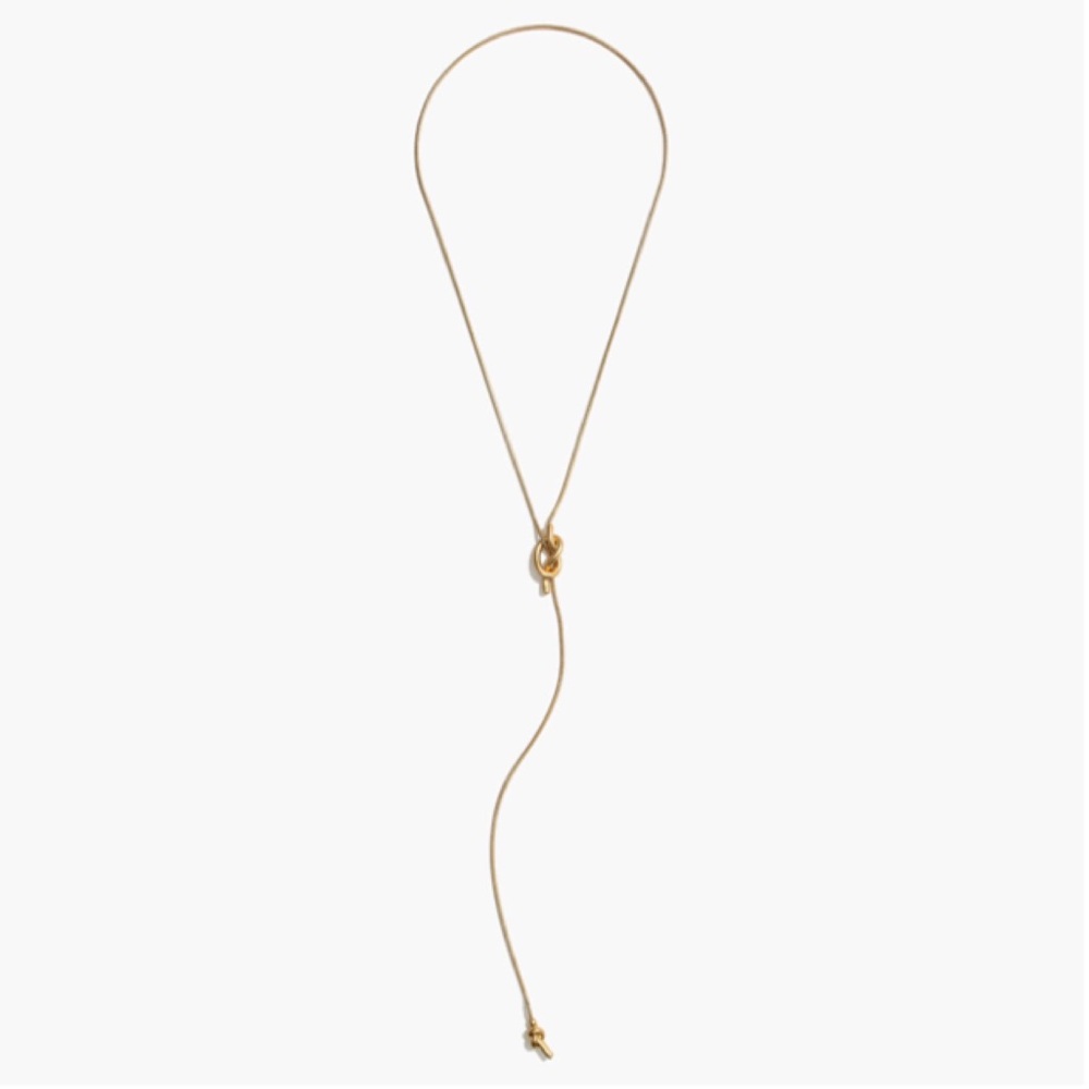 Madewell Knotshine Lariat Necklace